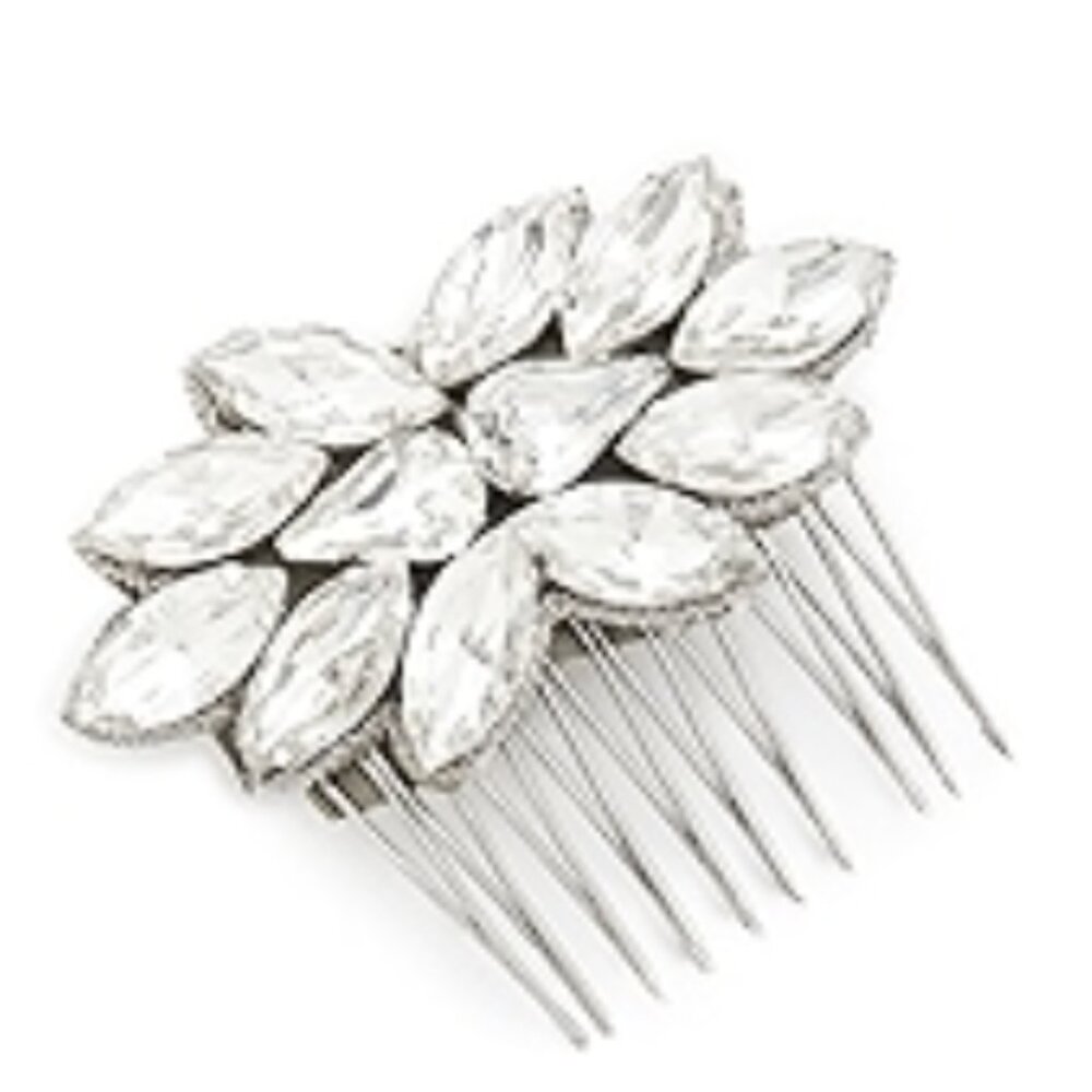 Deepa Gurnani Crystal Flower Comb